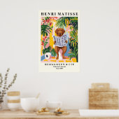 Chesapeake Bay Retriever on Toilet Art Matisse ポスター (キッチン)