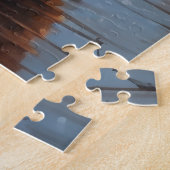 Chesapeake Bay Terrier Christmas Snow Holiday ジグソーパズル (側面)