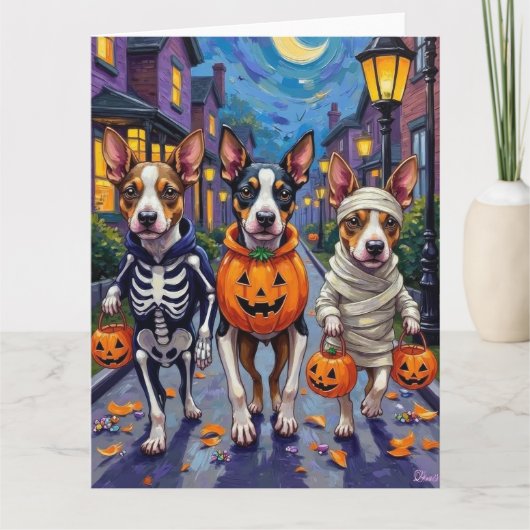 Chesapeake Bay Terrier Dogs Halloween Costumes カード (正面)