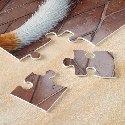 Chesapeake Bay Terrier Fireplace Christmas Lights ジグソーパズル (側面)