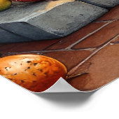 Chesapeake Bay Terrier Fireplace Christmas Lights ポスター (角)