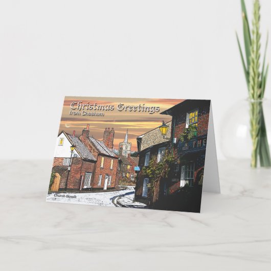 Cheshamのクリスマスカード シーズンカード (正面)