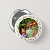 CHESHIRE CAT – 任意のパスで可能 缶バッジ (正面&裏面)