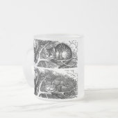 Cheshire cat , “ Alice in Wonderland ” フロストグラスマグカップ (正面左)