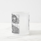 Cheshire cat , “ Alice in Wonderland ” フロストグラスマグカップ (中央)