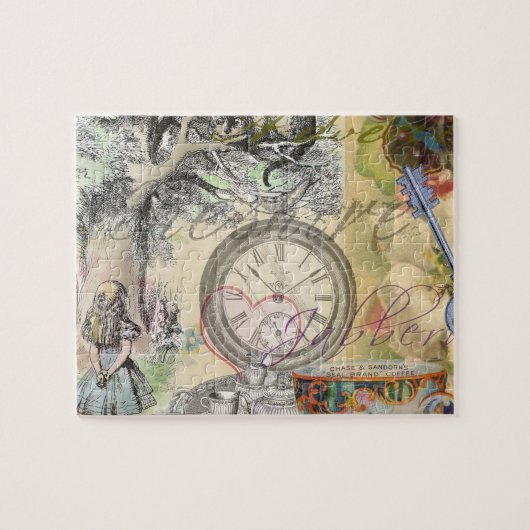 Cheshire Cat Alice Wonderland Classic ジグソーパズル (横)