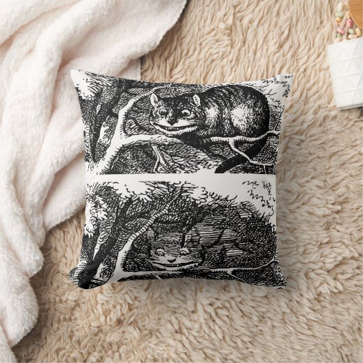 Cheshire cat , Alice's Adventures in Wonderland クッション (ブランケット)