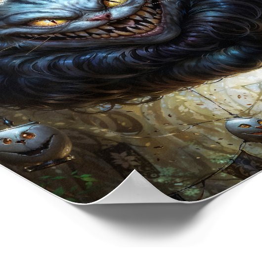 Cheshire Cat Dark Fantasy ポスター (角)