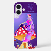 Cheshire Cat on Mushroom  Case-Mate iPhoneケース (裏面)