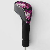 "Cheshire Cat Smile" ゴルフヘッドカバー (アングル)