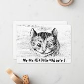 Chesire Cat - Alice In Wonderlandキャラクター ノートカード (正面/裏面インサイチュ)