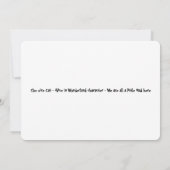 Chesire Cat - Alice In Wonderlandキャラクター ノートカード (裏面)