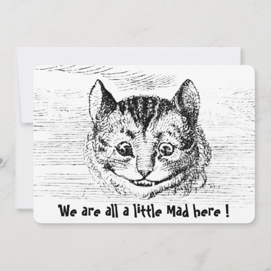 Chesire Cat - Alice In Wonderlandキャラクター ノートカード (正面)