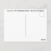 Chesire Cat - Alice In Wonderlandキャラクター ポストカード (裏面)