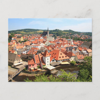 Chesky Krumlov 001，チェコ写真 ポストカード