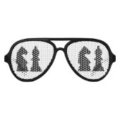 CHESSカスタムカラーパーティー アビエーターサングラス (正面)