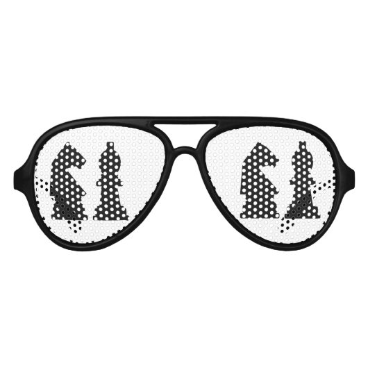 CHESSカスタムカラーパーティー アビエーターサングラス (正面)