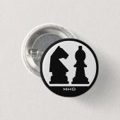 CHESSカスタムモノグラムボタン 缶バッジ (正面&裏面)