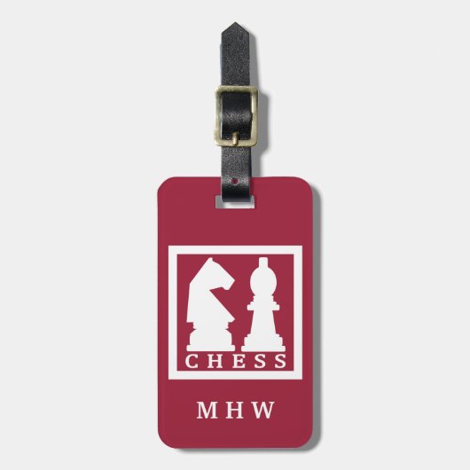 CHESSカスタム文字とカラーラゲッジタグ ラゲッジタグ (正面縦)