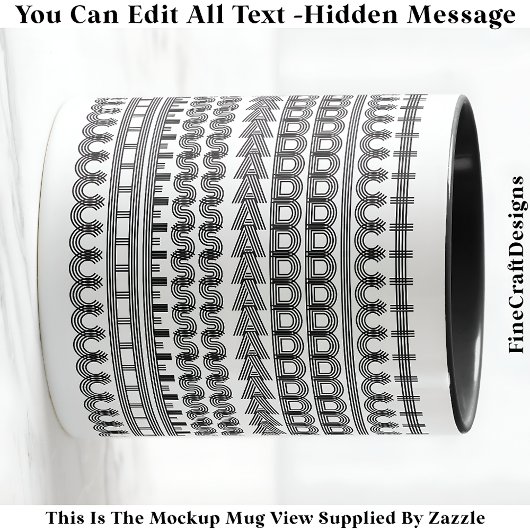 Chess Addict Hidden Message Funny Novelty 111B マグカップ