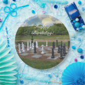 Chess Anyoneハッピーバースデー ペーパープレート (パーティー)