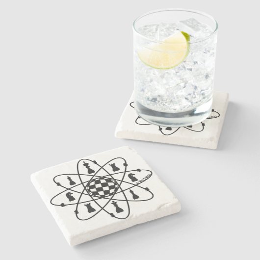 Chess Atom — ChessMatters Coaster ストーンコースター (横)