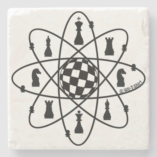 Chess Atom — ChessMatters Coaster ストーンコースター (正面)