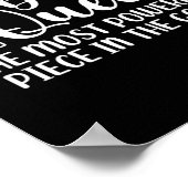 Chess Black Queen The Most Powerful Piece In The ポスター (角)