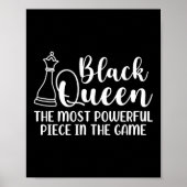Chess Black Queen The Most Powerful Piece In The ポスター (正面)