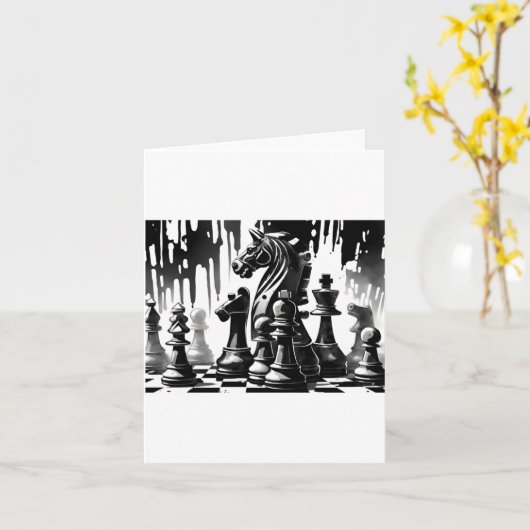 Chess Board  カード (黄色い花)