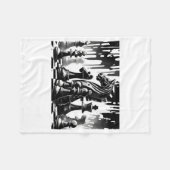 Chess Board  フリースブランケット (正面(横))