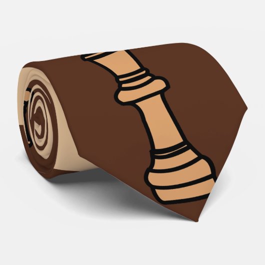 Chess Board Pieces ネクタイ (ロール)