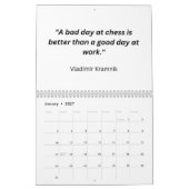 Chess Calendar 2025 - Chess Quotes Calendar カレンダー (1月 2027)