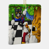 Chess Cats in the park セラミックオーナメント (右)