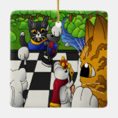Chess Cats in the park セラミックオーナメント (裏面)