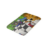 Chess Cats in the park バスマット (アングル)