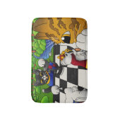 Chess Cats in the park バスマット (正面縦)