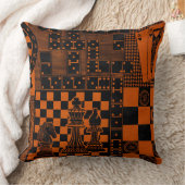 chess checkers playing cards dart board print クッション (ブランケット)