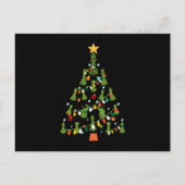 Chess Christmas Tree - King Queen Knight Rook ポストカード (正面)