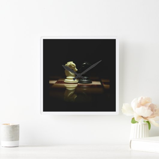 chess clock スクエア壁時計 (ホーム)