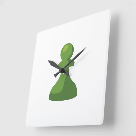 Chess.comクロック スクエア壁時計 (傾斜)