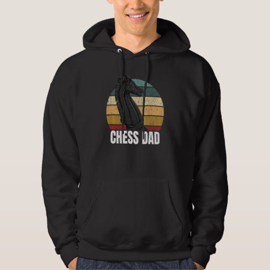 Chess Dad Sports Player Expert Coach Graphic パーカ (正面)