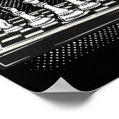 Chess Game Board Player Think Club Team ポスター (角)