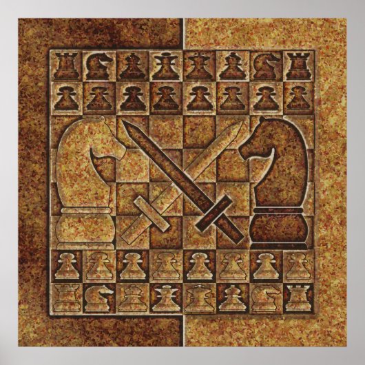 CHESS GAME IN STONE ポスター (正面)