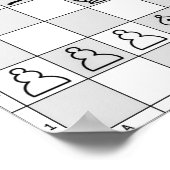Chess Game Poster Four ポスター (角)