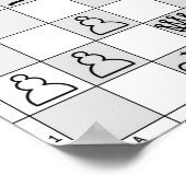 Chess Game Poster One ポスター (角)