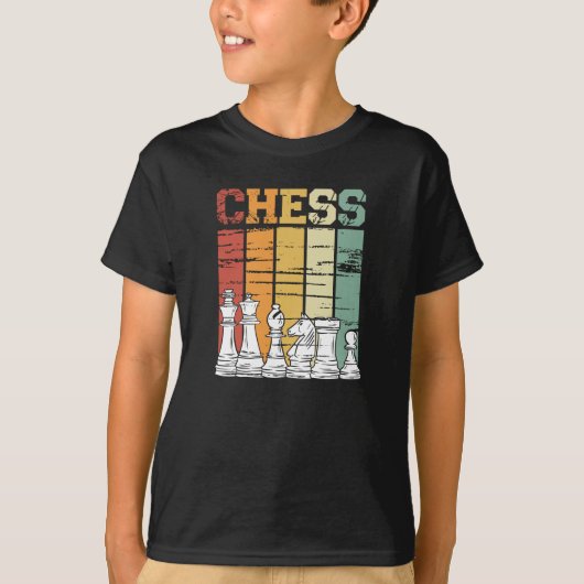Chess game retro vintage tシャツ (正面)