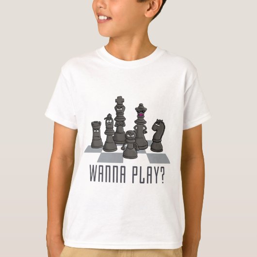 chess gang they just wanna play tシャツ (正面)