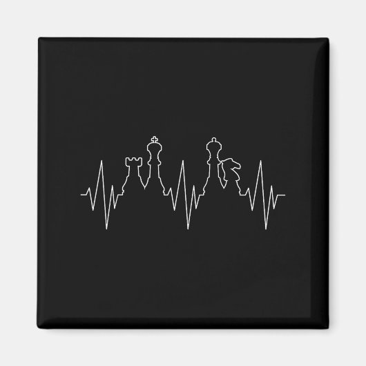 Chess Heartbeat Chess Master Chess Club マグネット (正面)