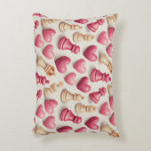 Chess & Hearts Valentines Pattern アクセントクッション (正面(垂直))